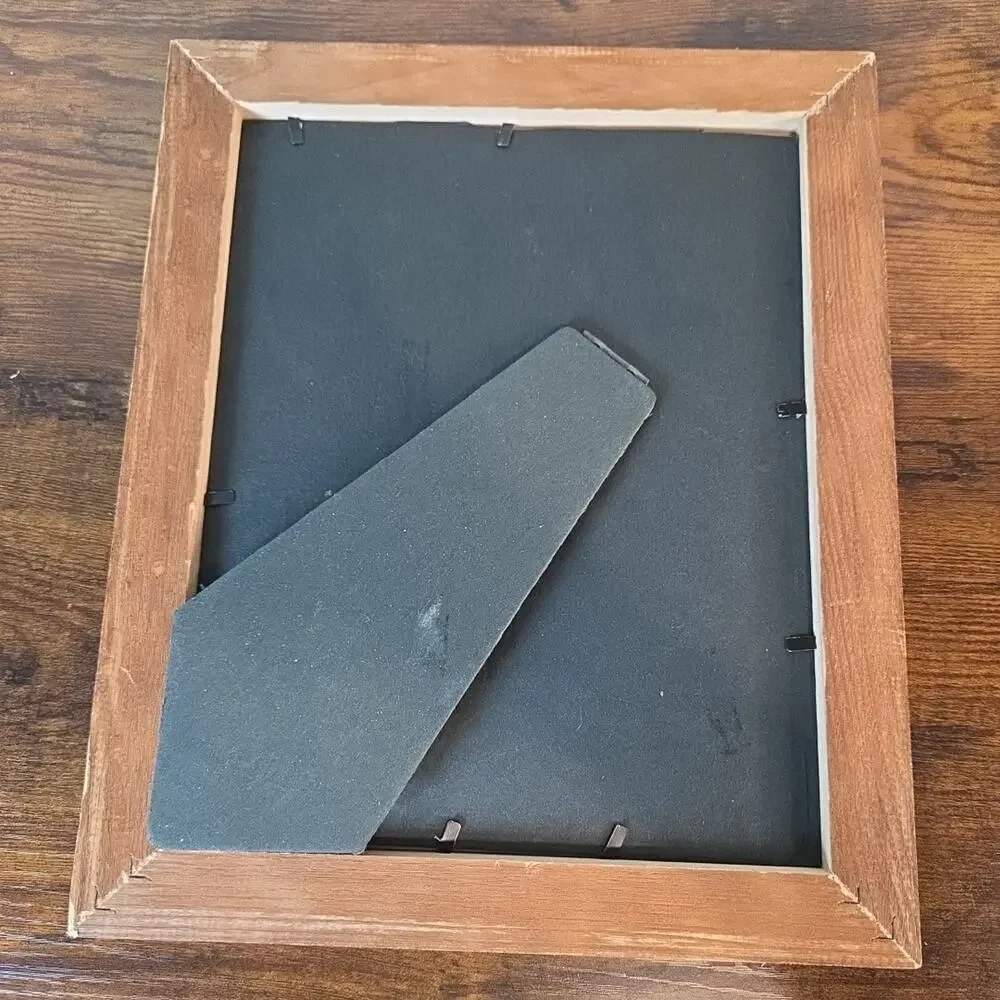 12x10 Solid Oak Wood Picture Frame , Can Hang Or Free Standing.